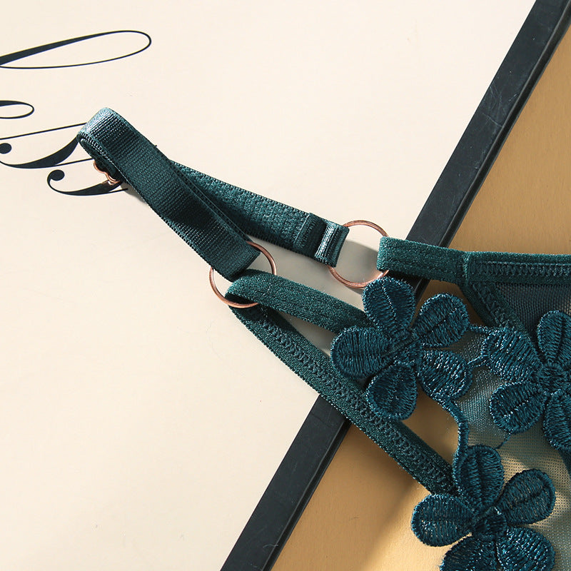 Alluring Floral Thong Panty