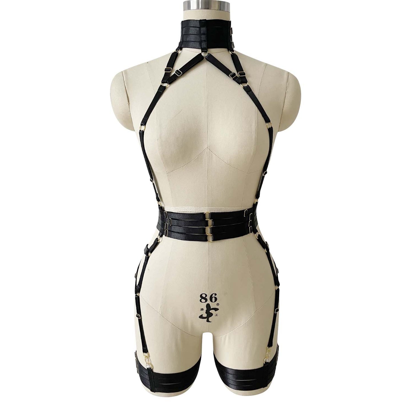 Luxe Elegance Lustrous Straps Harness