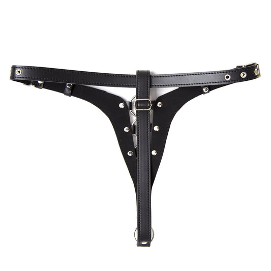 Obsidian Desire Adjustable Eco-Leather Panty