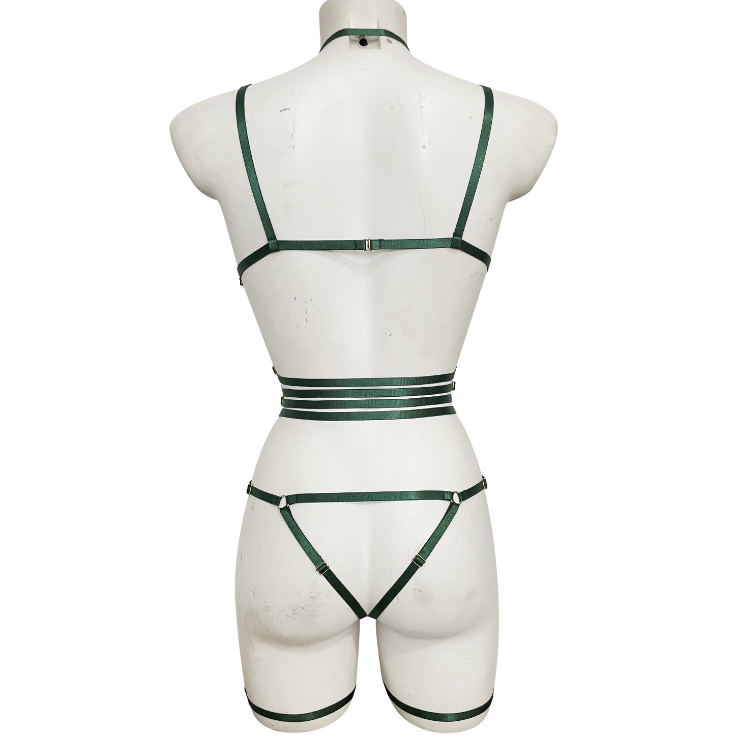 Lustrous Temptation Straps-Harness Bodysuit