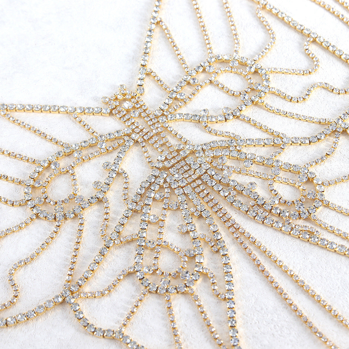 Crystal Butterfly Body Chain Top mooods