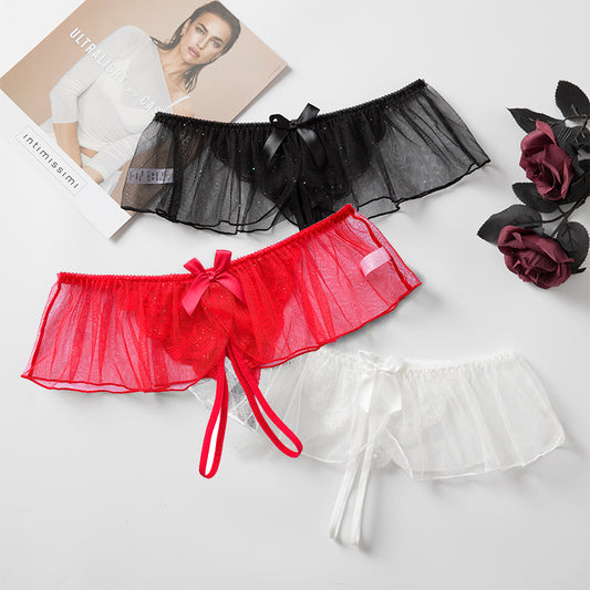 Glitter Veil Crotchless Panty mooods