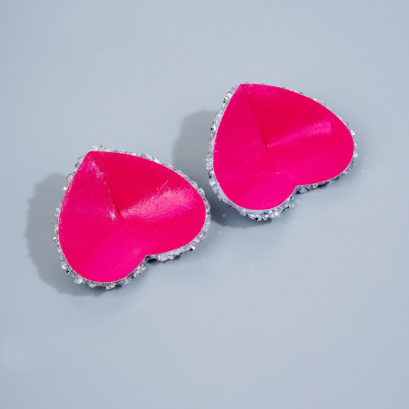 Glittering Hearts Rhinestone Nipple Pasties