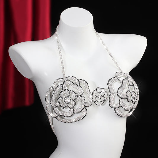 Blooming Desire Rhinestone Bra