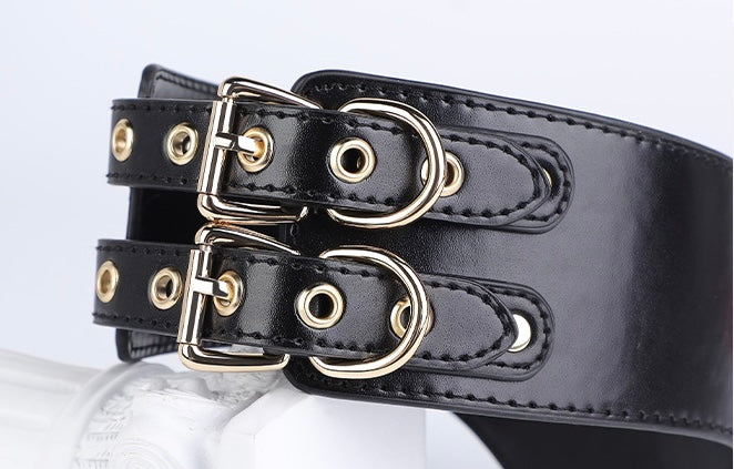 Collare V-Bond con Guinzaglio Dorato — Gilded V-Bond