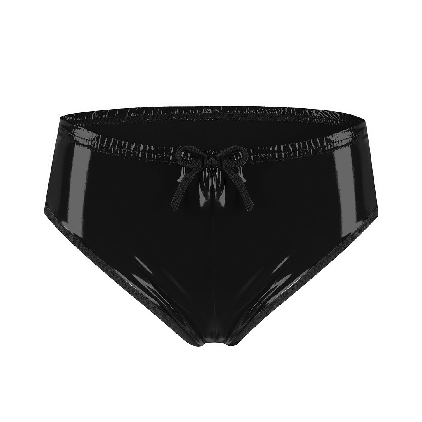 Glossy Seduction Patent Leather Brief Panty black