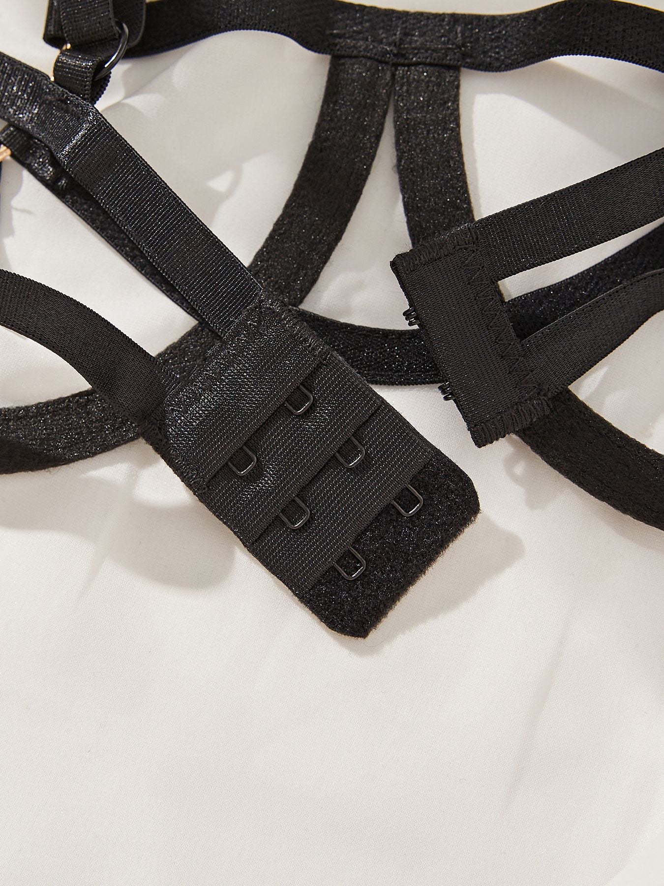 Noir Allure Open Cup Bra Set