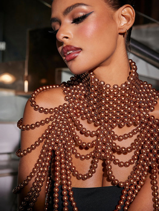 Pearl Elegance Neck and Shoulder Accessory