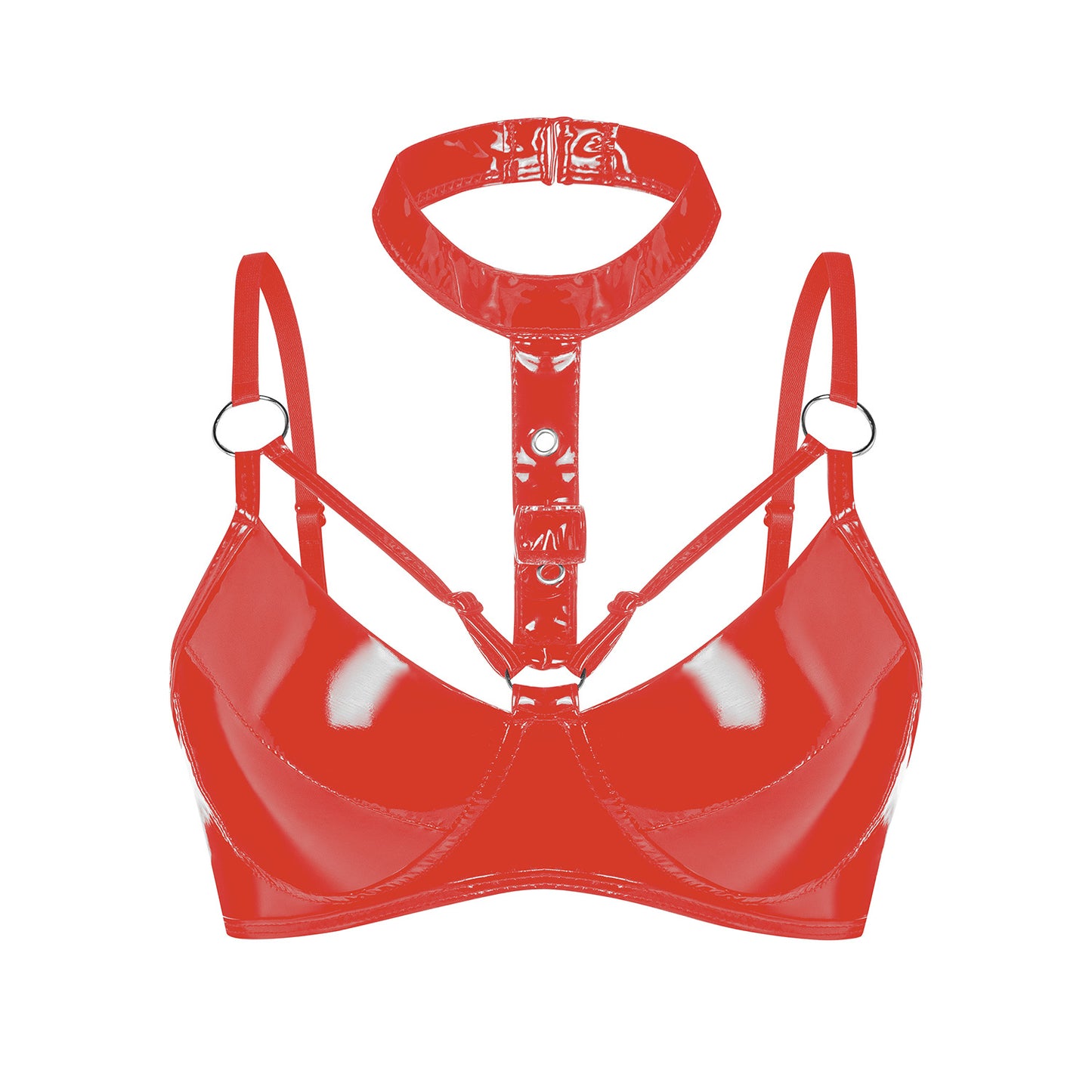 Seductive Shine Collar Bra red