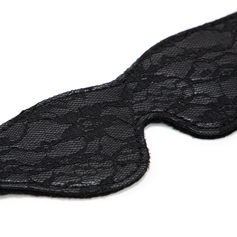 Veil of Desire Lace Blindfold close up