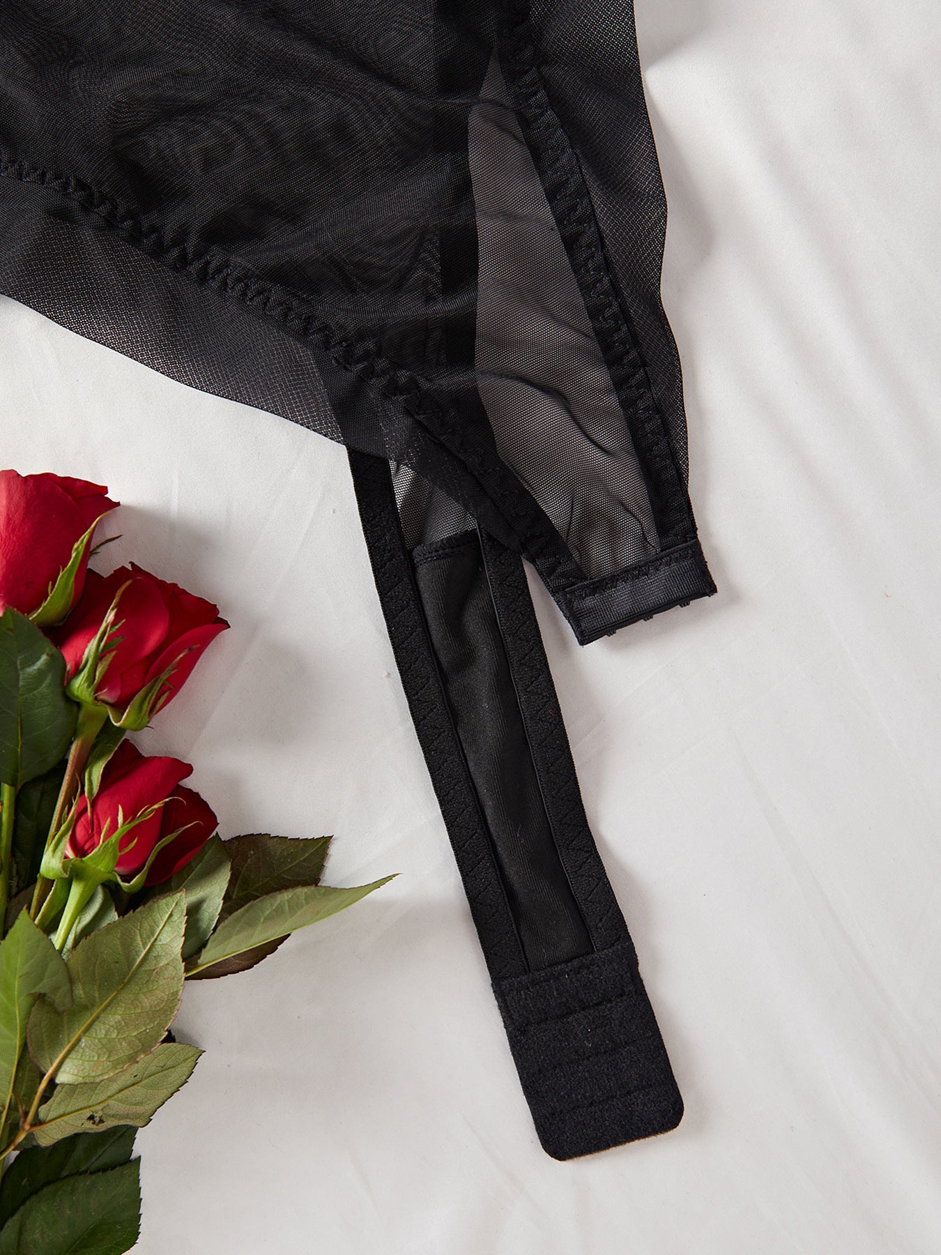 Onyx Temptation Plunge Bodysuit