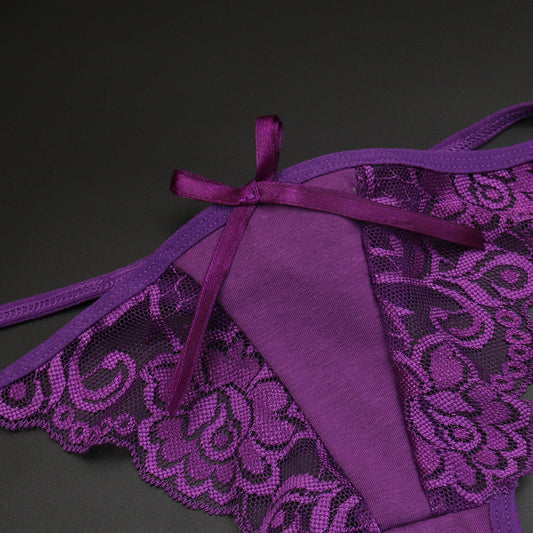 Luxe Lace Allure Adjustable Thong Panty mooods