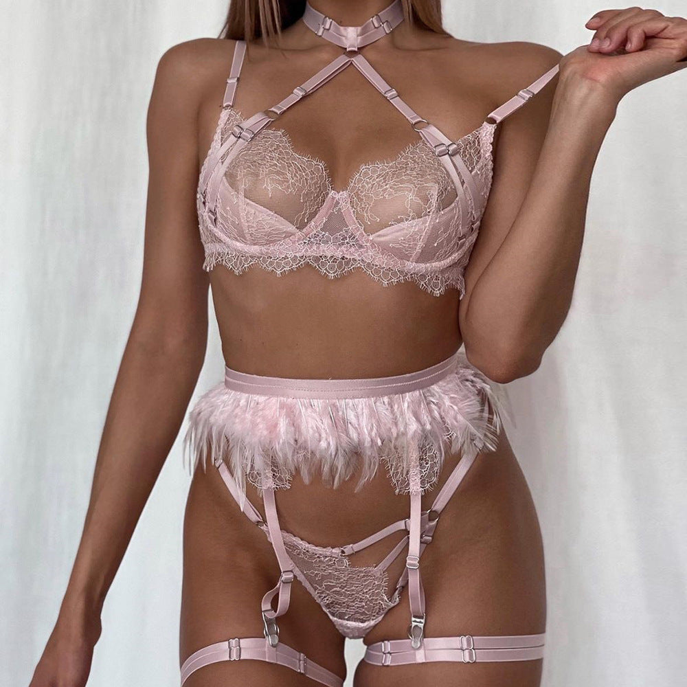 Sexy and Cute: This lingerie set seamlessly combines sexiness and cuteness, allowing you to express your unique style.