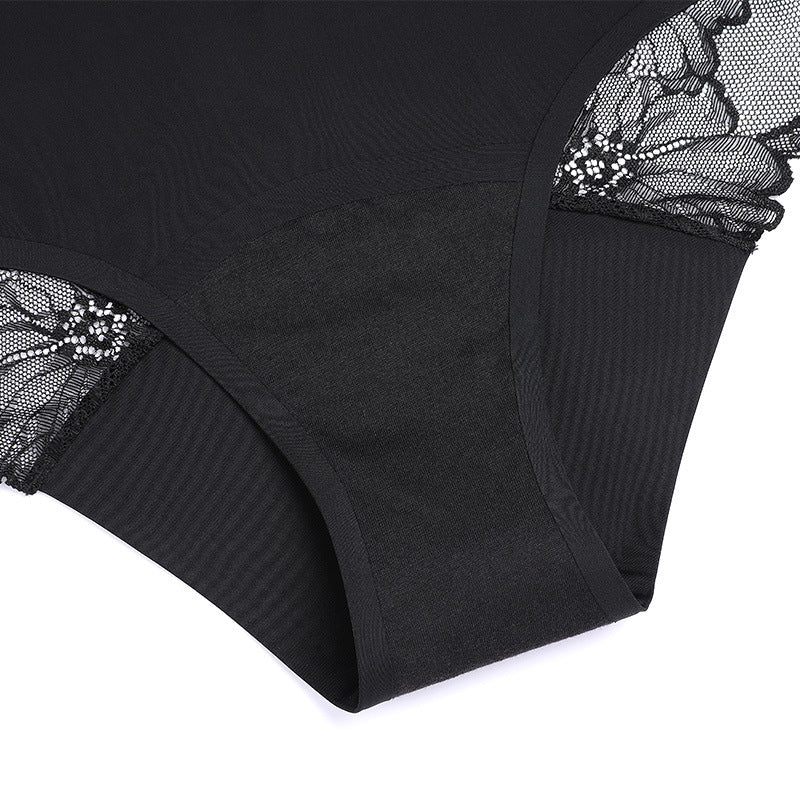 Luxury Lace Period Black Panty