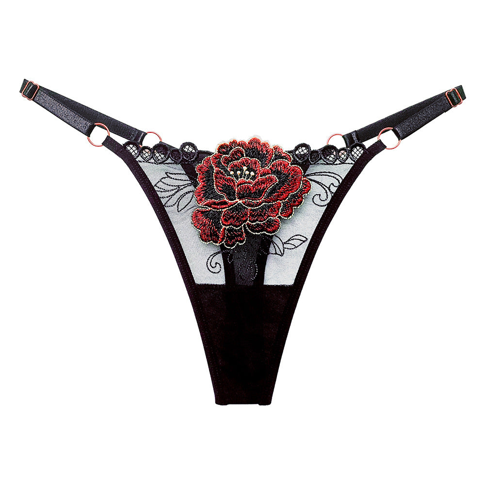 Passion Flower Elegance Semi-Sheer Thong Panty