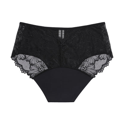 Luxury Lace Period Black Panty