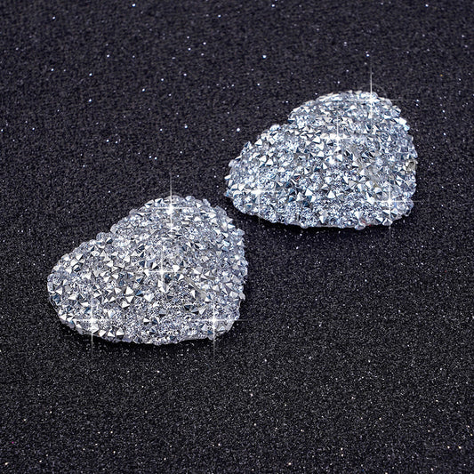 Glittering Hearts Rhinestone Nipple Pasties