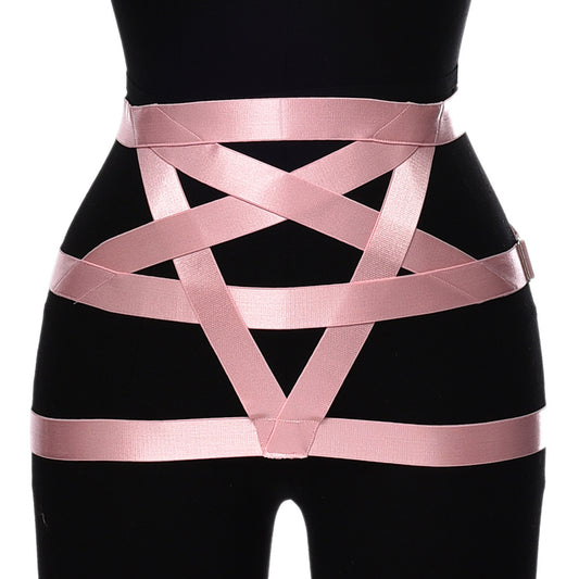 Satin Strap Waist & Thigh Harness