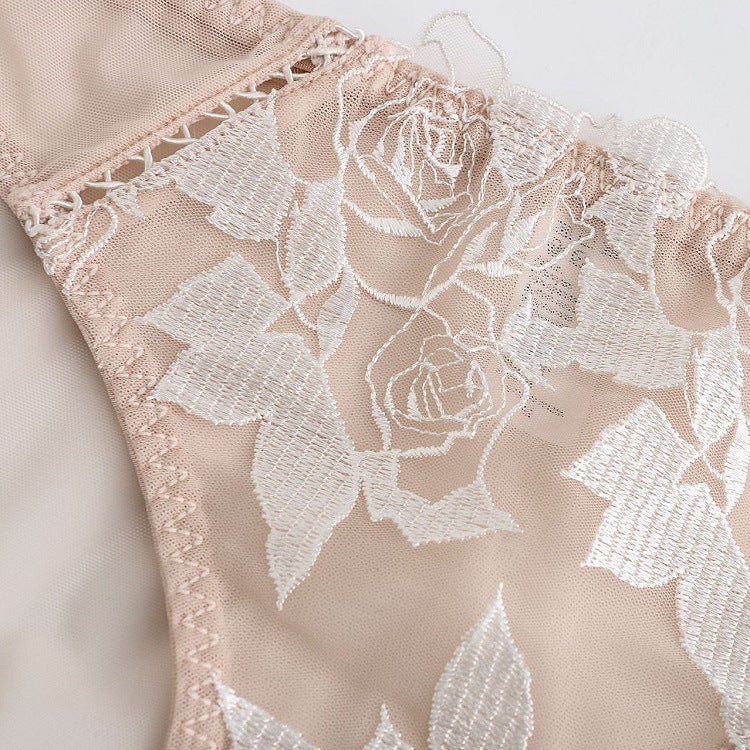 Rosaine Brief – Elegant Sheer Mesh Embroidered Lingerie mooods