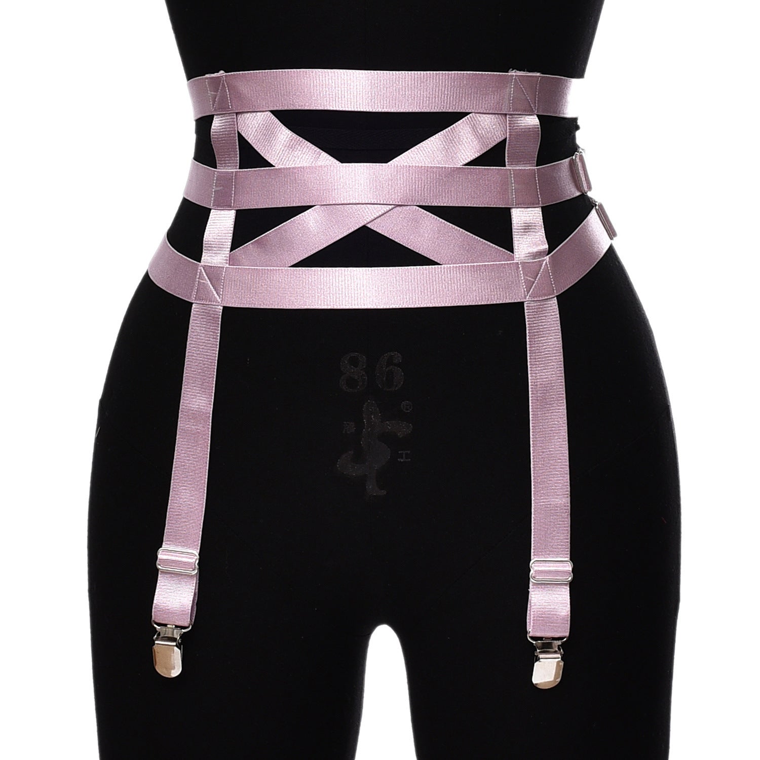 Satin Waist Harness Garter Belt