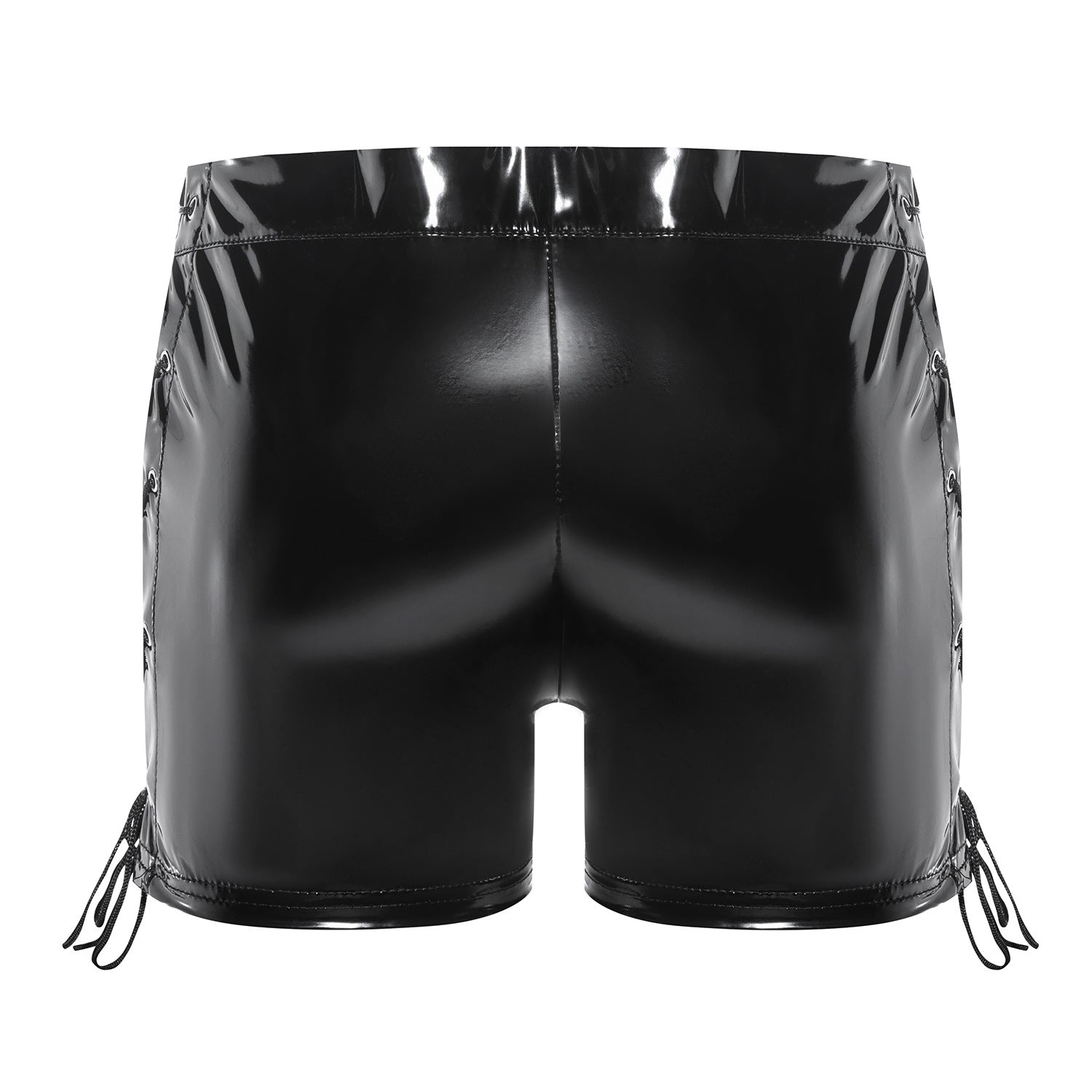 Gloss Vinyl Lace-Up Men’s Shorts mooods