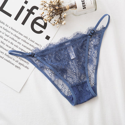 Sheer Lace See-Through Panty – Adjustable Sexy Thong mooods