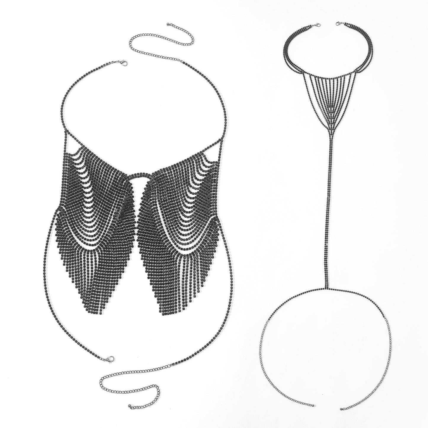 Midnight Siren Chain Lingerie Set mooods