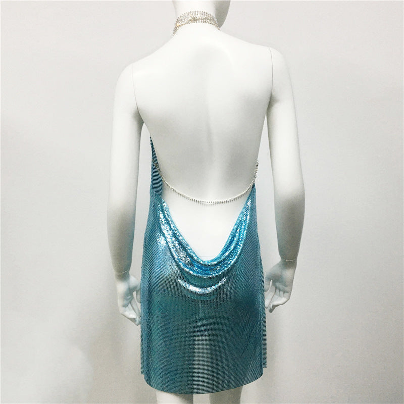 Celestial Glimmer Mini Dress mooods