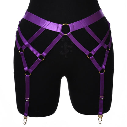 Satin Strap Garter Harness