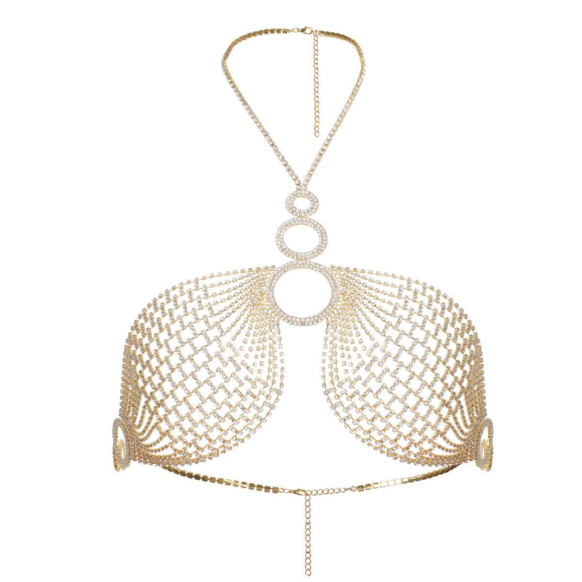 Celestial Circles Rhinestone Bralette