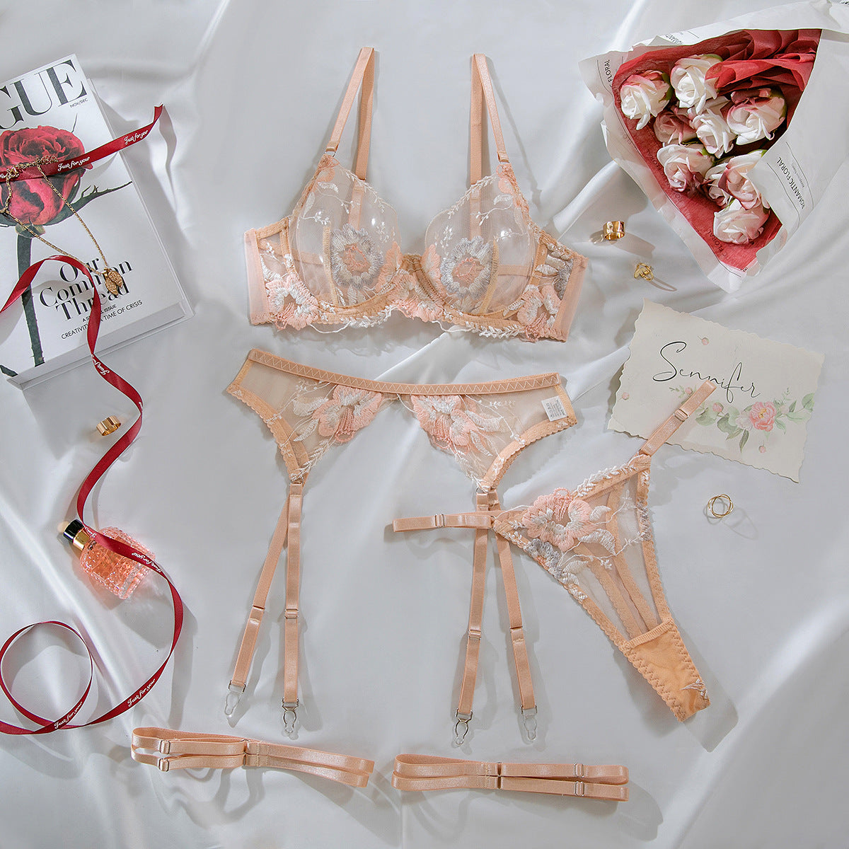 Fleur d’Amour Lingerie Set Ivory Edition