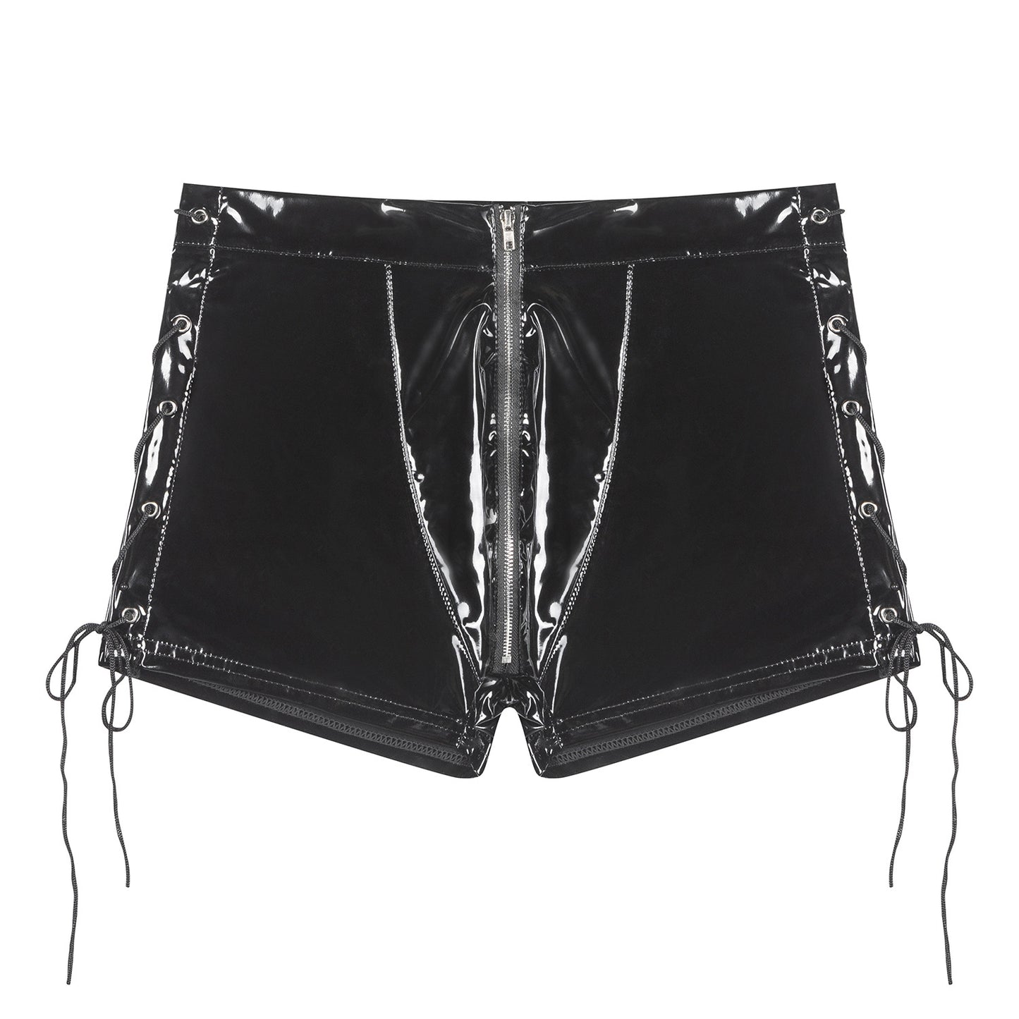 Gloss Vinyl Lace-Up Men’s Shorts mooods