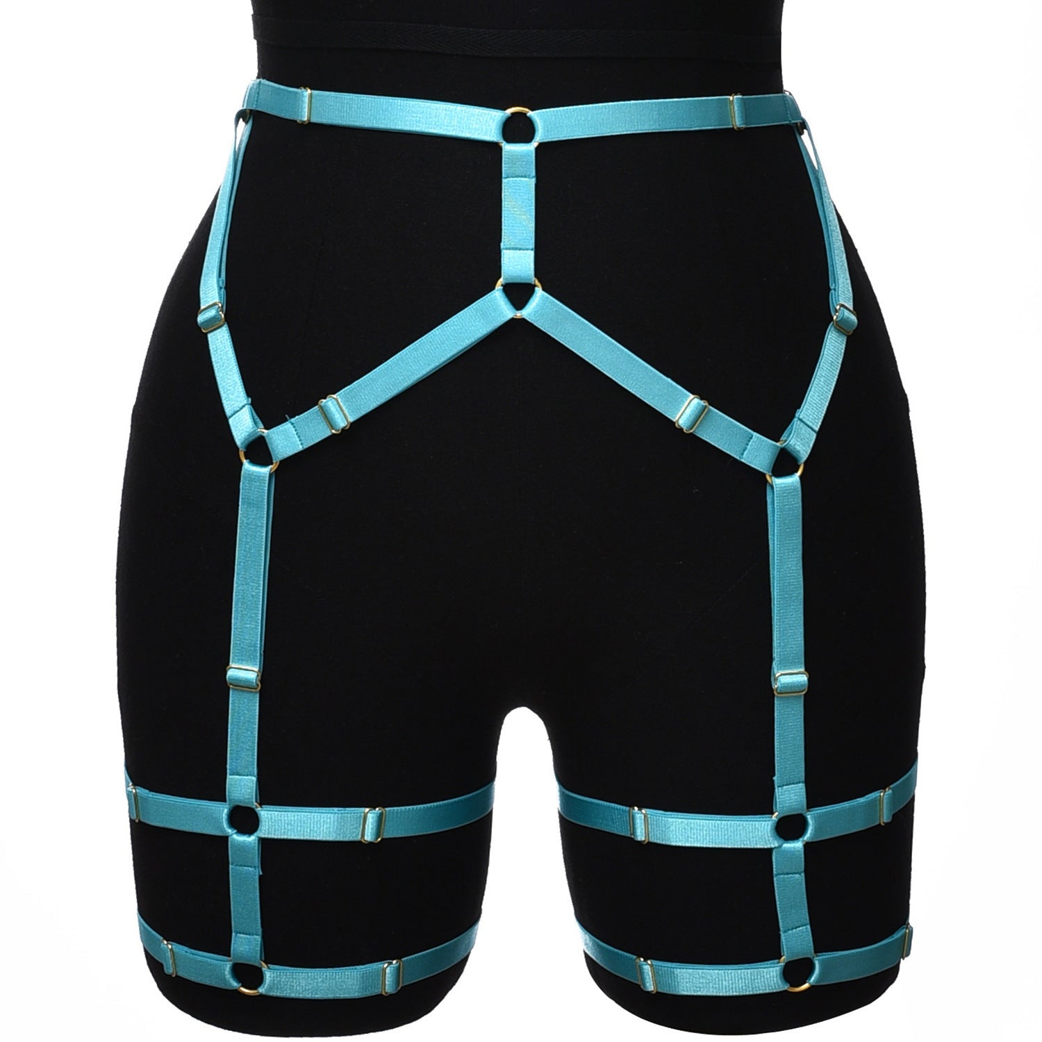 Velour Garter Harness