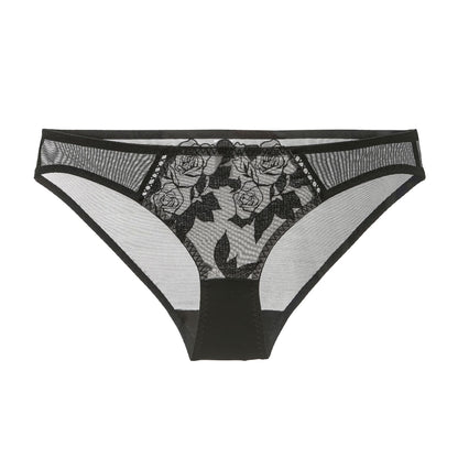 Rosaine Brief – Elegant Sheer Mesh Embroidered Lingerie mooods