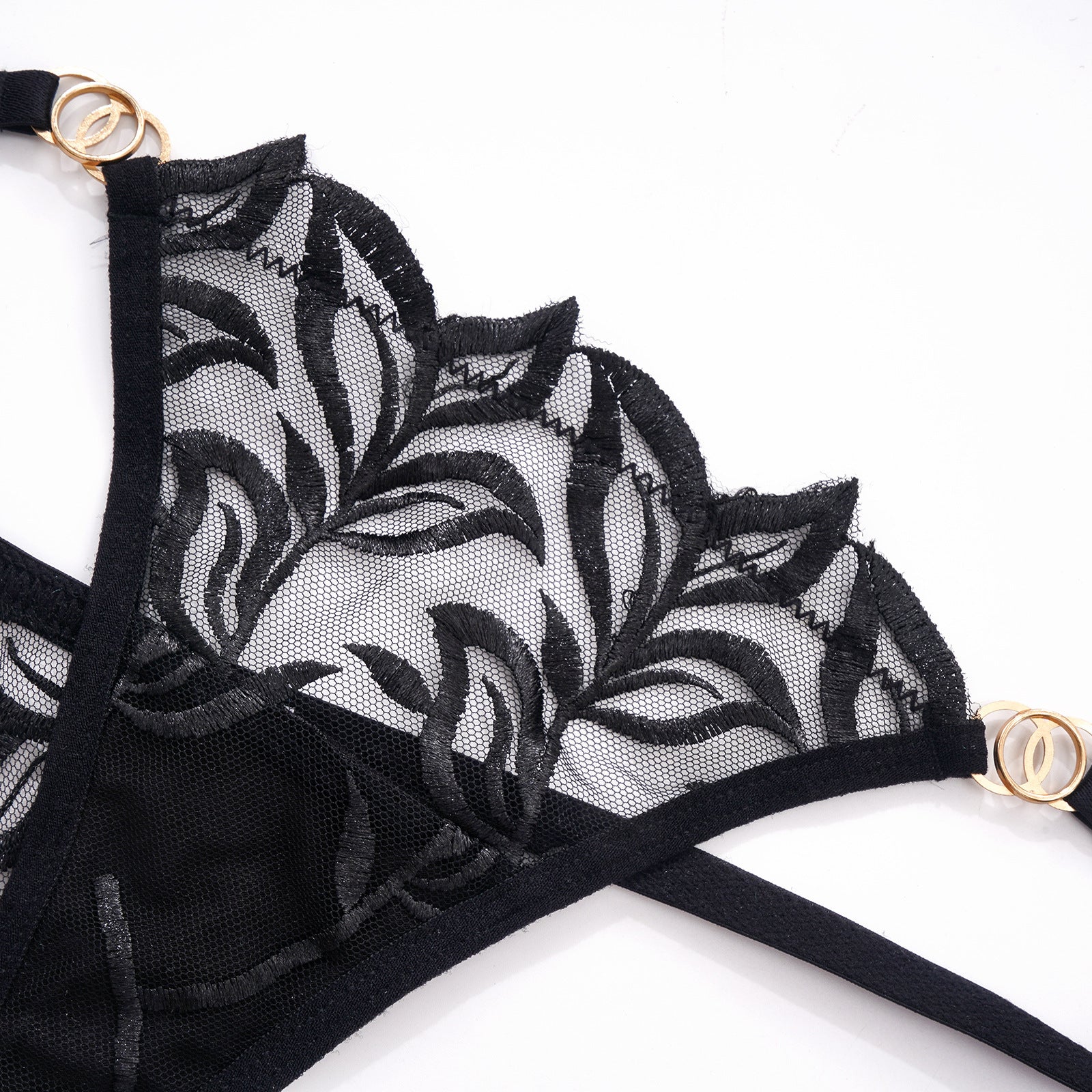 See-Through Thong – Sheer Embroidered Lace Panty