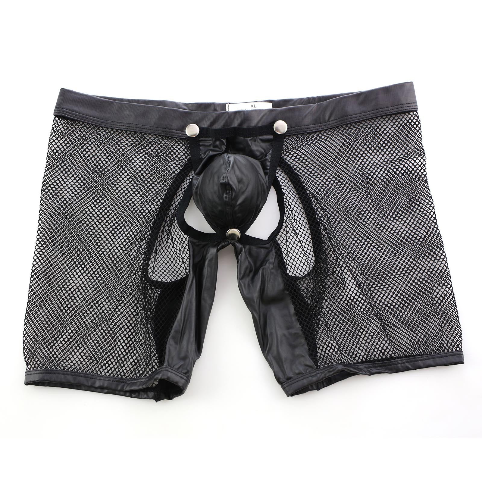 Men’s Cutout Mesh Boxer Briefs with Detachable Pouch mooods