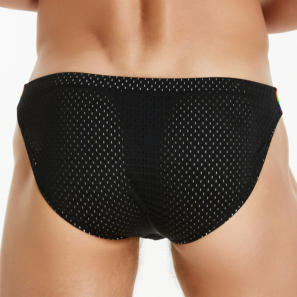Pride Line Mesh Briefs – Onyx Black mooods