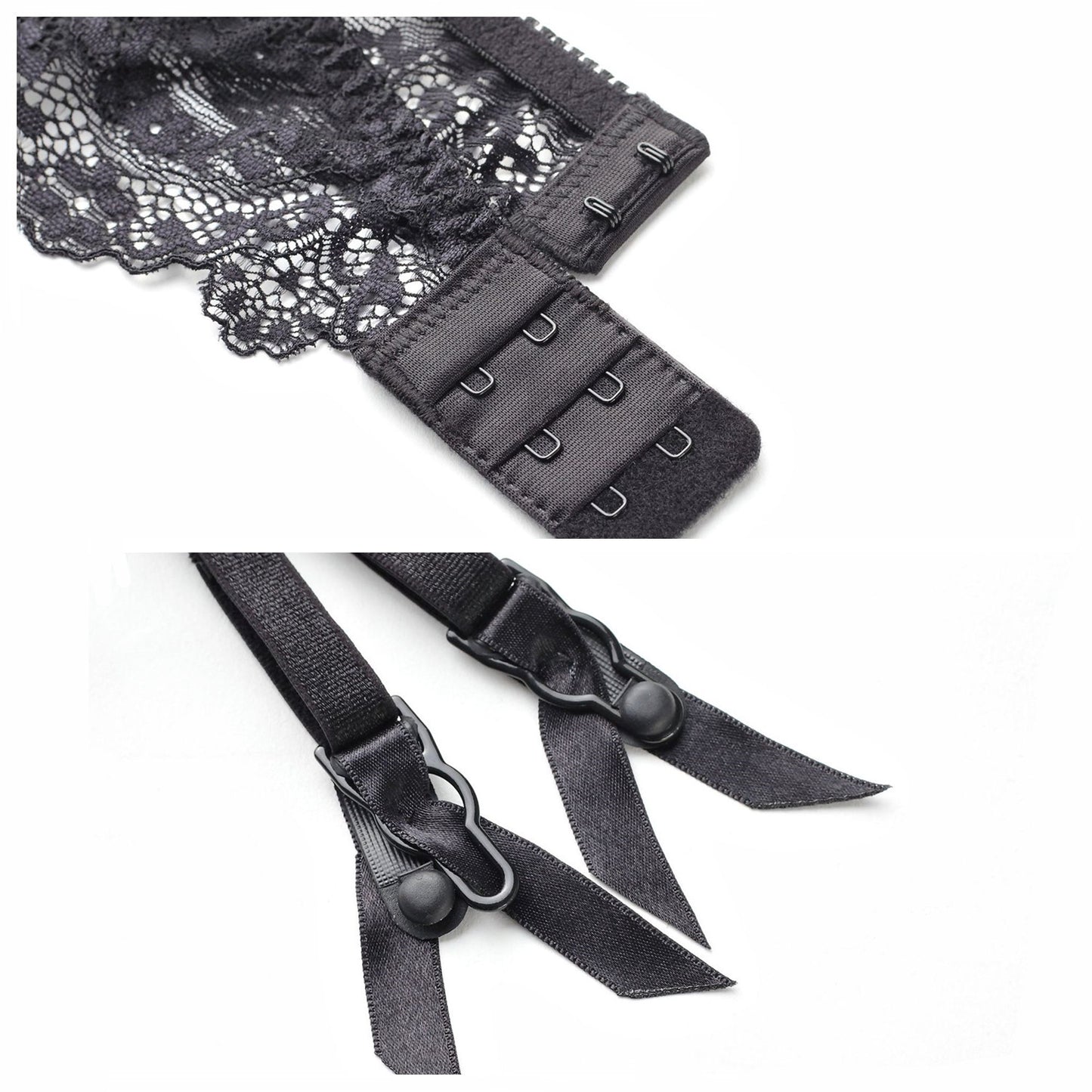 Lace Ruffle Hold-Up Garter Ensemble mooods