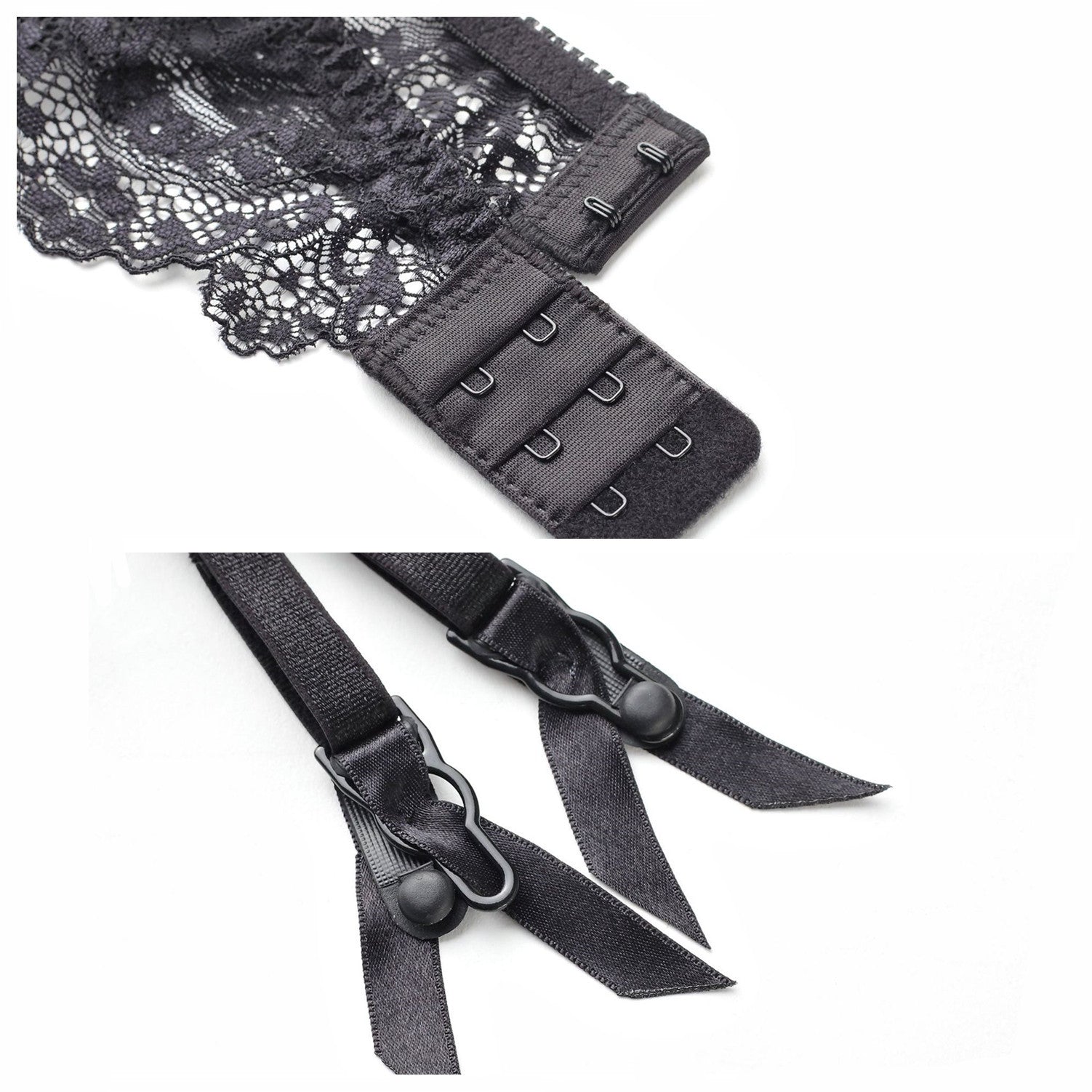 Lace Ruffle Hold-Up Garter Ensemble mooods