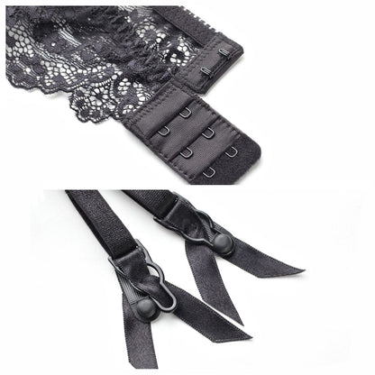Lace Ruffle Hold-Up Garter Ensemble mooods