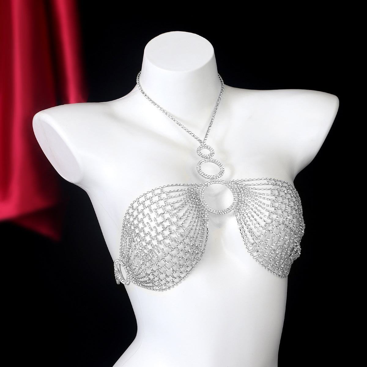 Celestial Circles Rhinestone Bralette