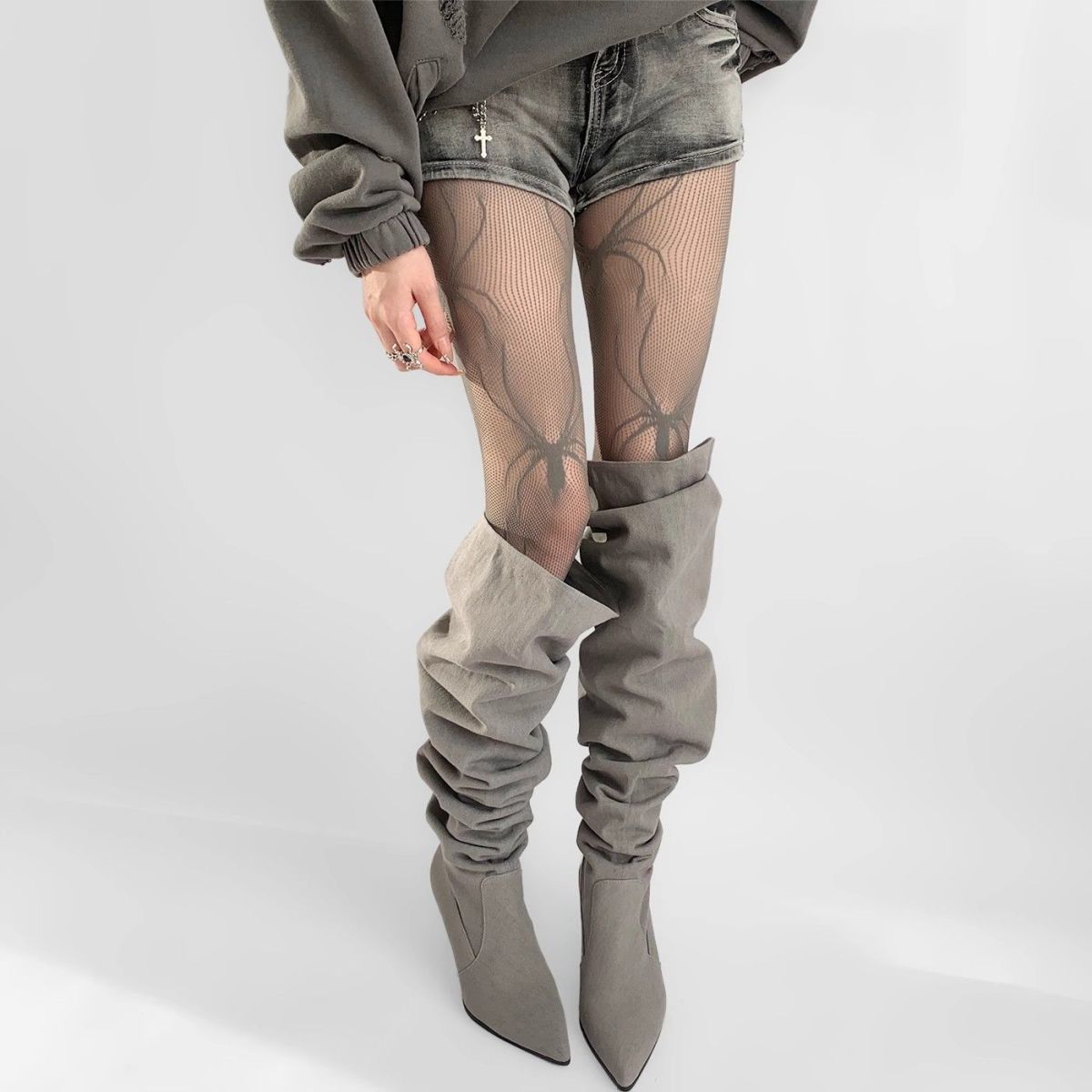 Arachnid Veil Mesh Tights mooods