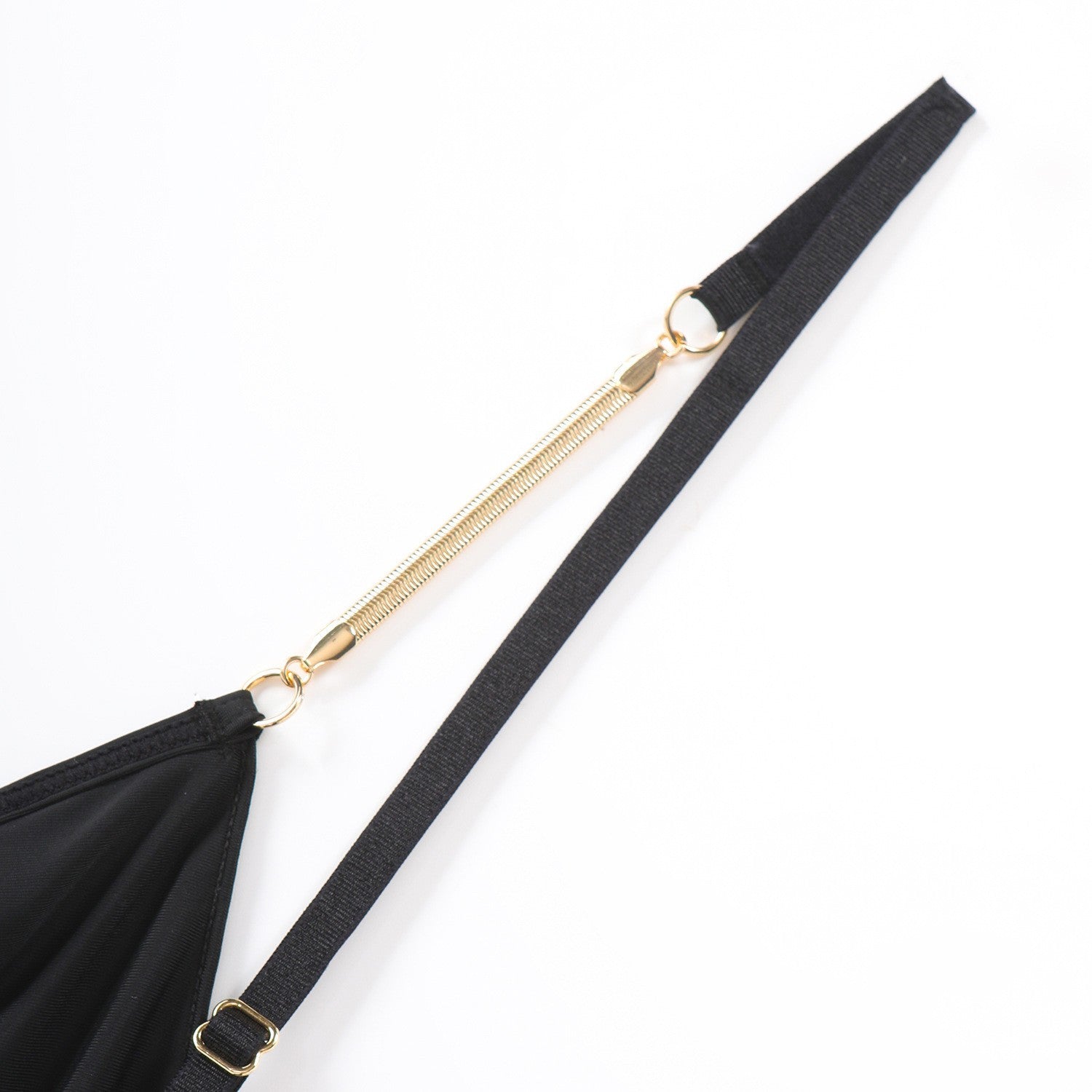 Aurum String – Sheer Mesh Thong with Gold Accent Straps mooods