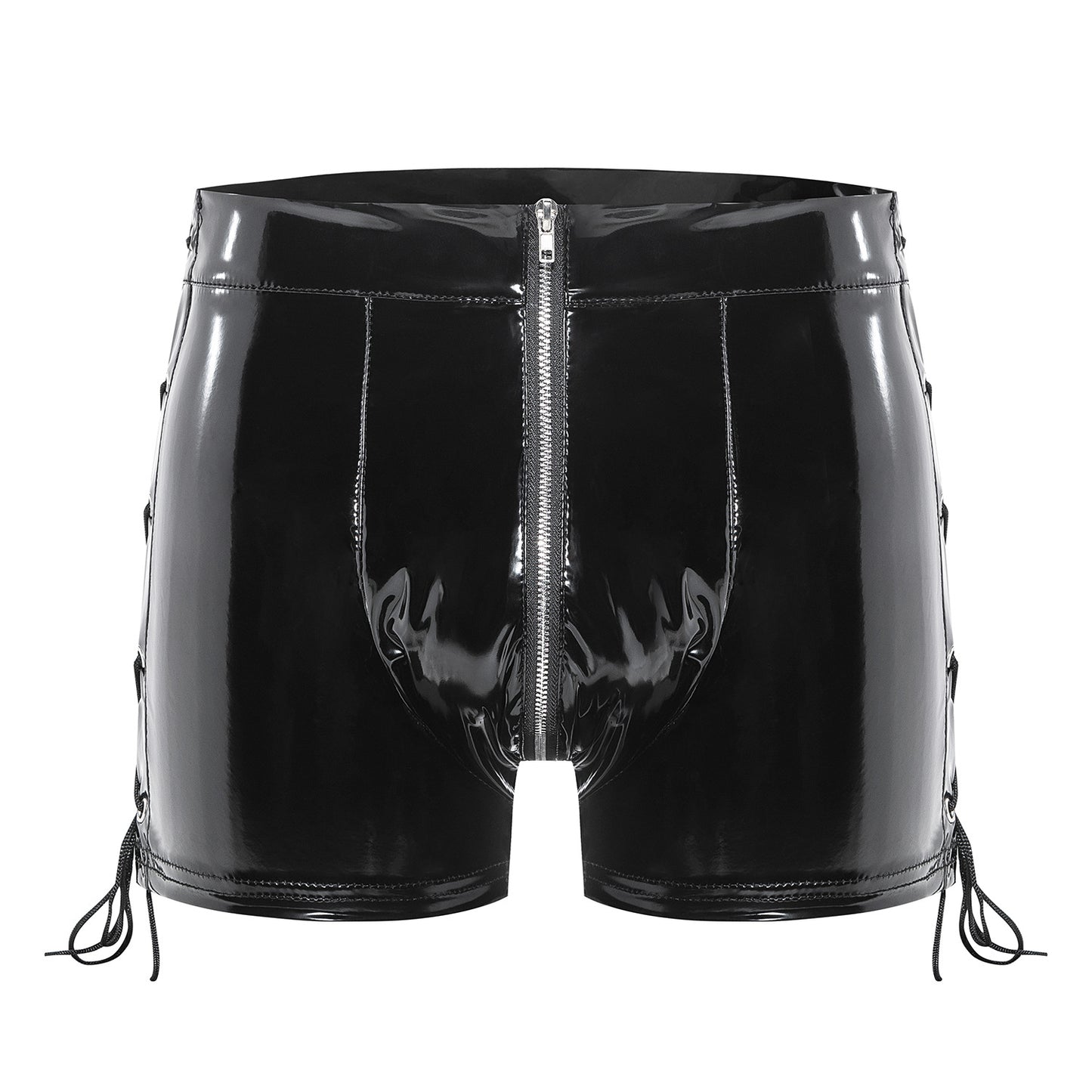 Gloss Vinyl Lace-Up Men’s Shorts mooods