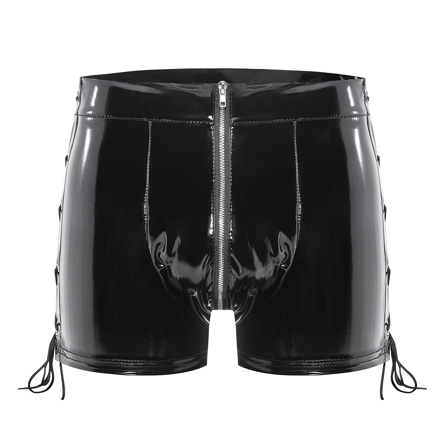 Gloss Vinyl Lace-Up Men’s Shorts mooods