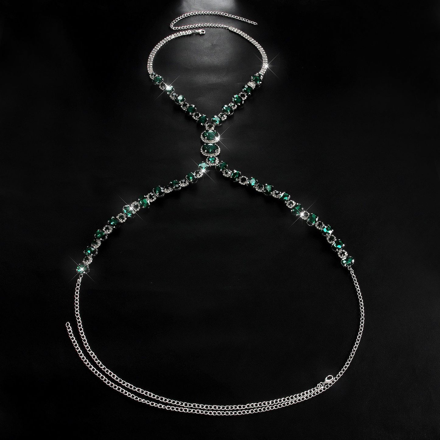 Emerald Allure Body Chain