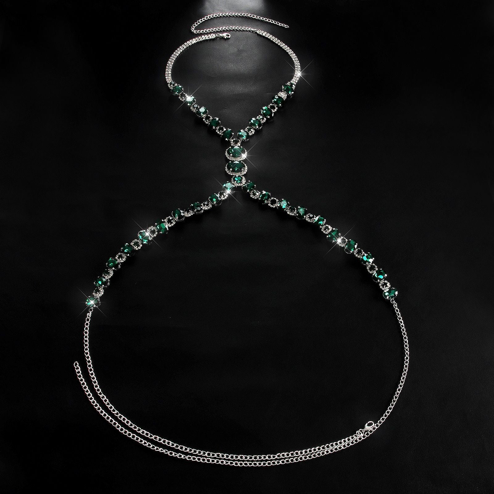 Emerald Allure Body Chain
