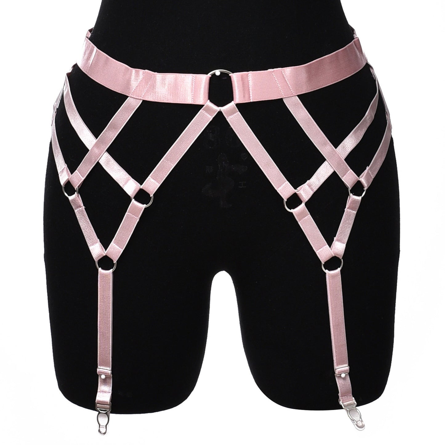 Satin Strap Garter Harness