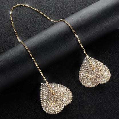 Crystal Heart Charm Nipple Covers