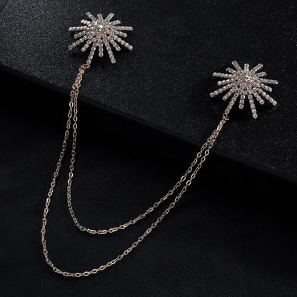 Starlight Rhinestone Nipple Stickers with Chain